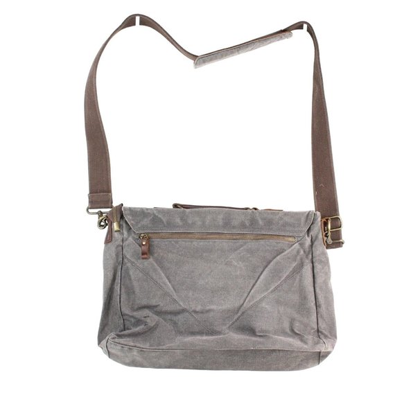 Oiled Cotton Denim Bag Pilot Briefcase Messenger Business Flight Travel Laptop - Picture 2 of 5